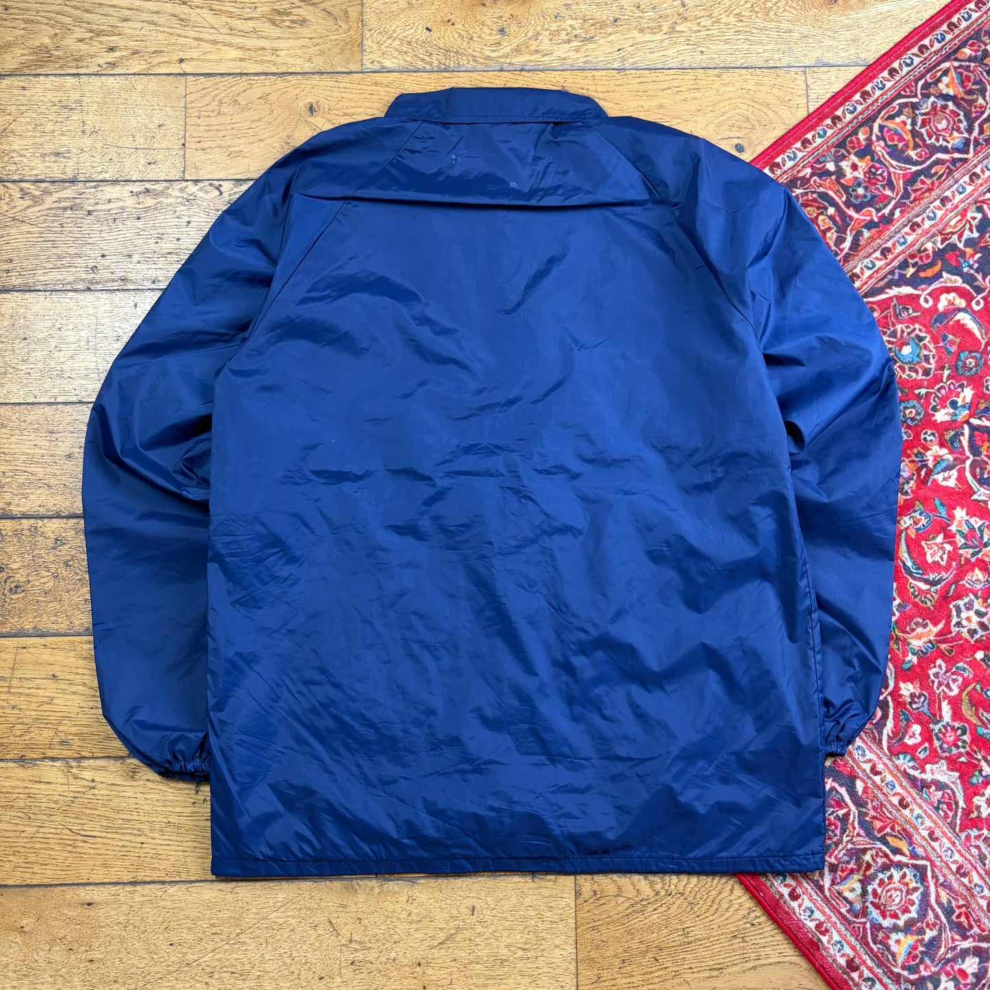 Vintage Navy Nylon Coach Harrington Jacket - L
