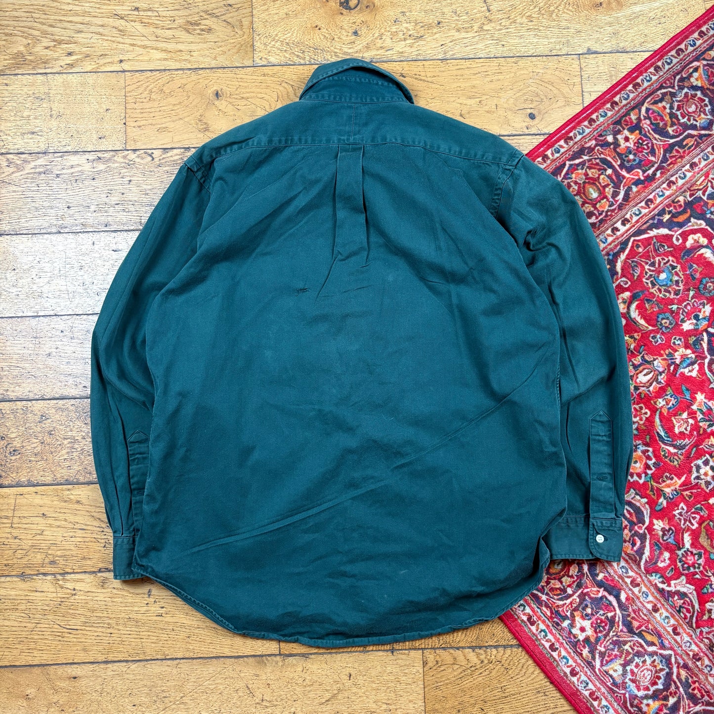 Vintage Ralph Lauren Green Embroidered Shirt - M