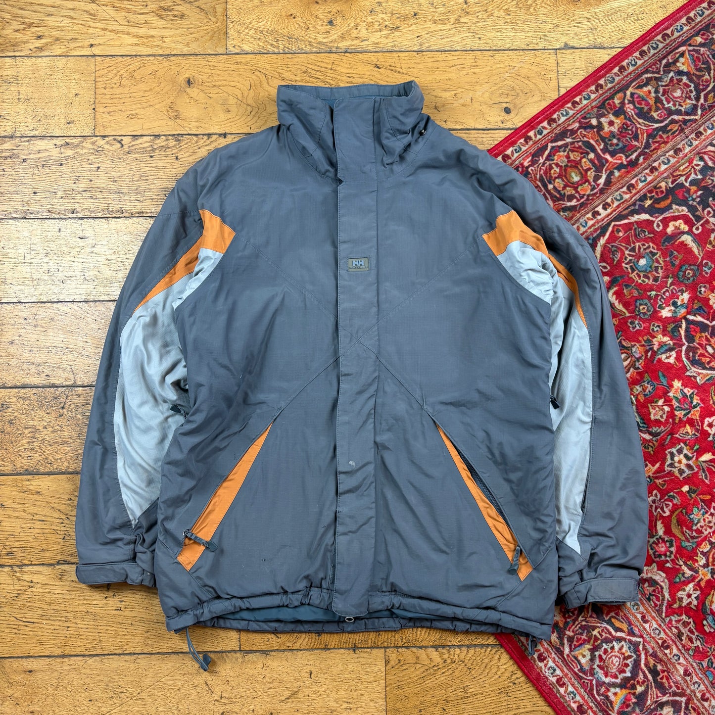 Vintage Helly Hansen Grey Technical Ski Jacket - M