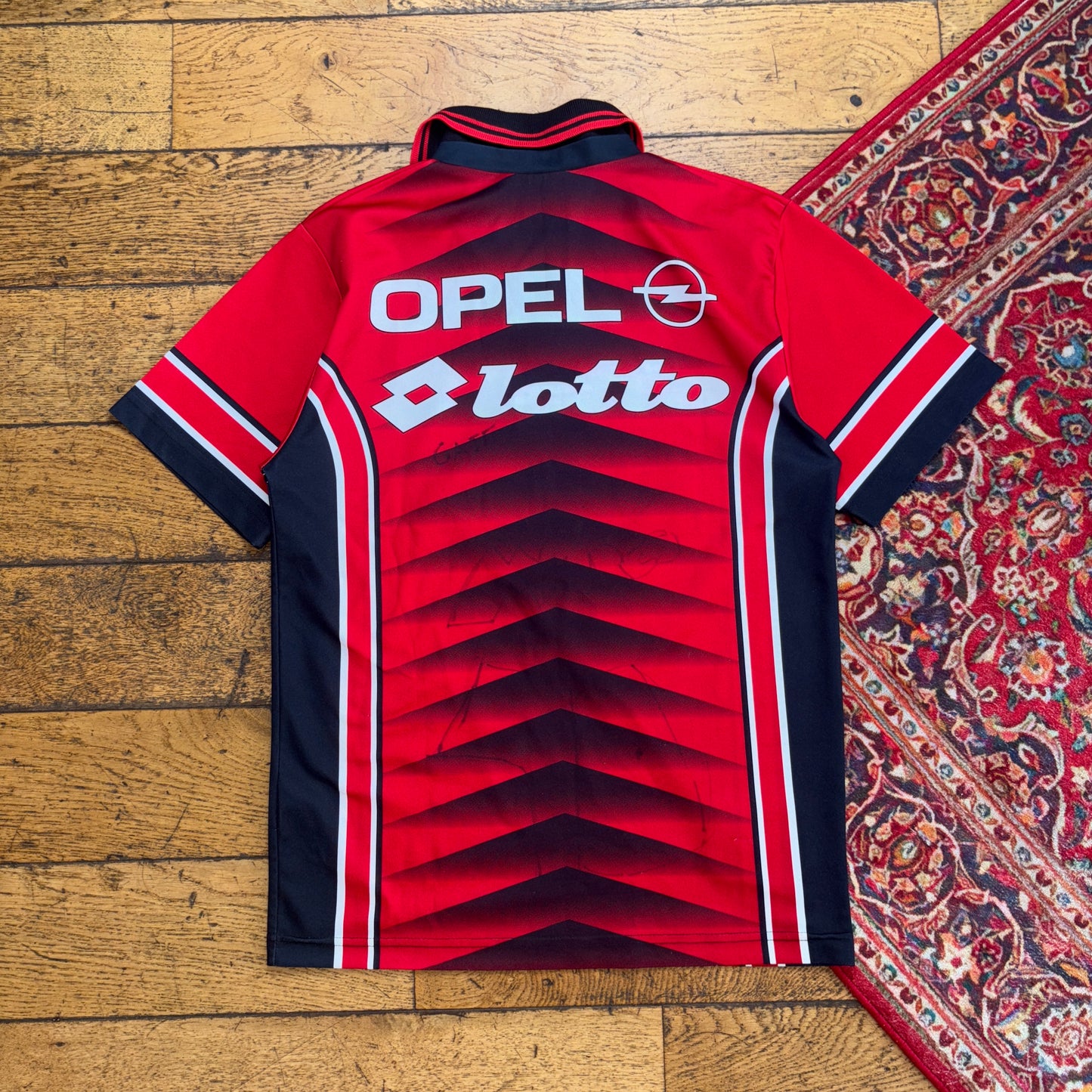 Vintage Lotto AC Milan Red Football Polo Shirt - XS