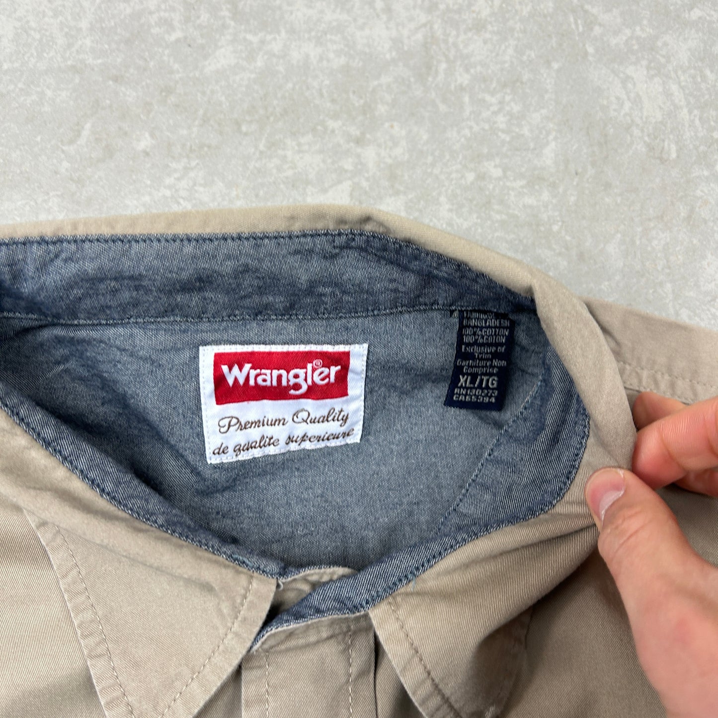 Vintage Wrangler Brown Short Sleeve Workwear Shirt - XL