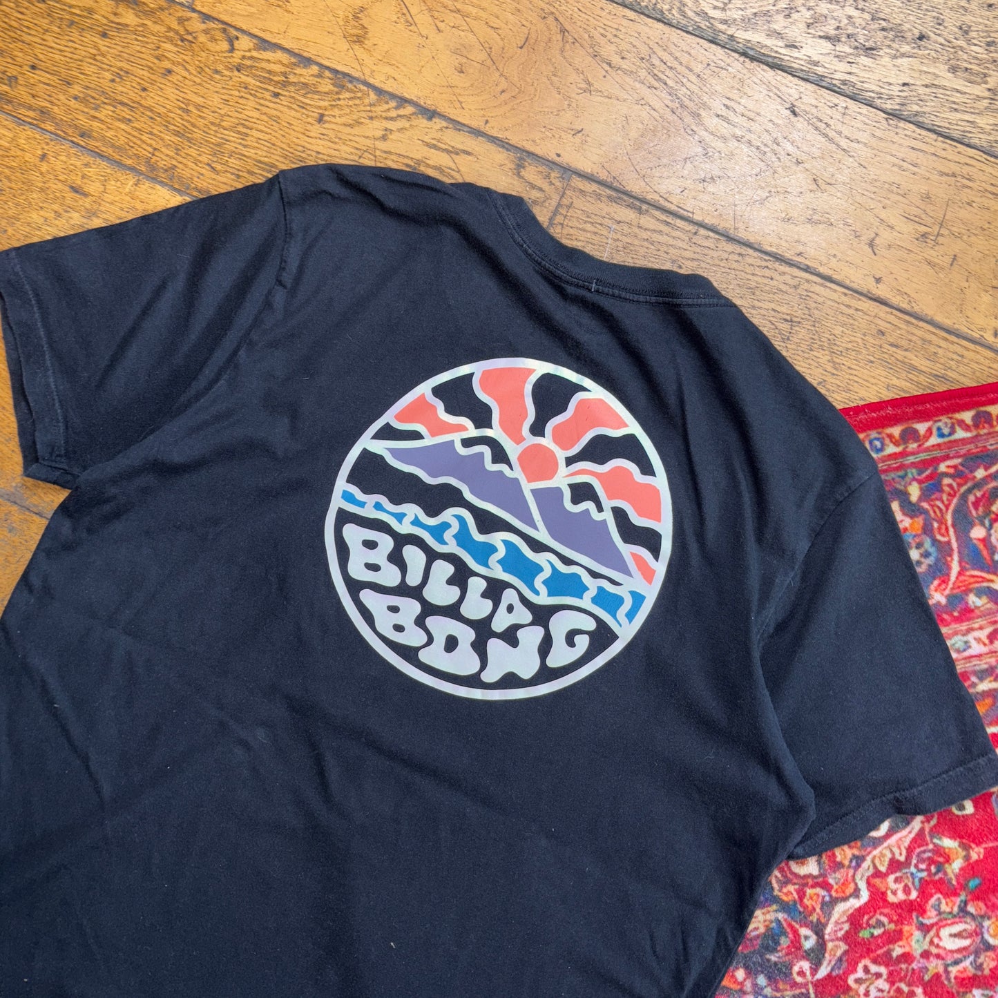 Vintage Billabong Black Surfwear Graphic T-Shirt - L