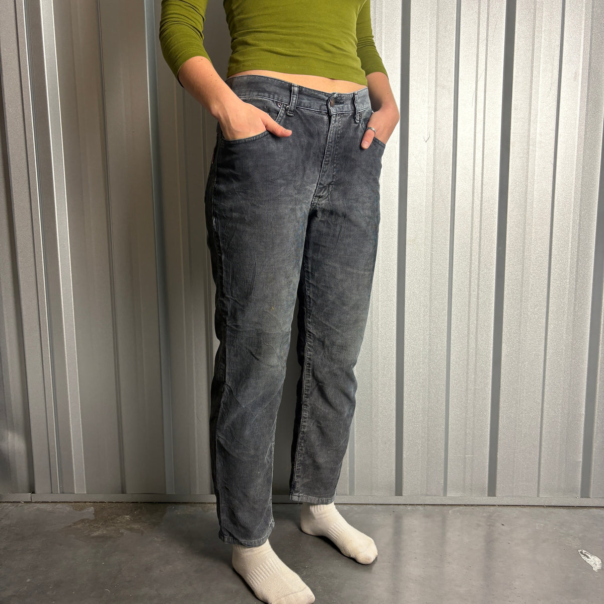 Edwin Navy Blue Japanese Corduroy Trousers - 30S
