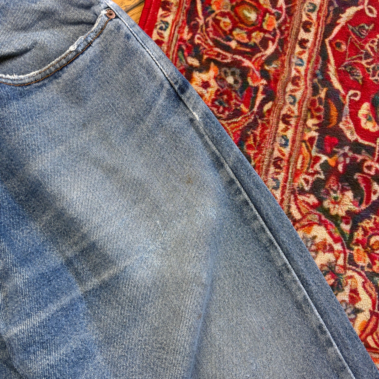 Vintage Levis 505 Straight Blue Denim Jeans - 36R