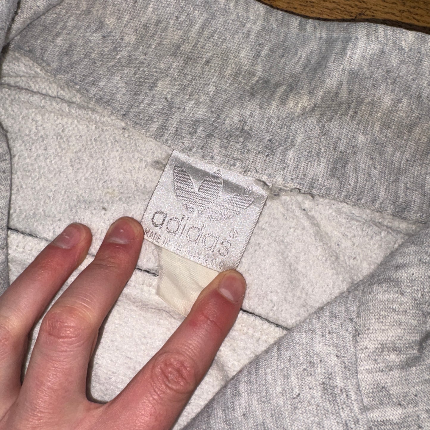 Vintage 90s Adidas Grey Embroidered Sweatshirt - M