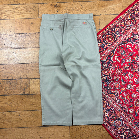 Vintage Dickies 874 Skate Grey Trousers - 34