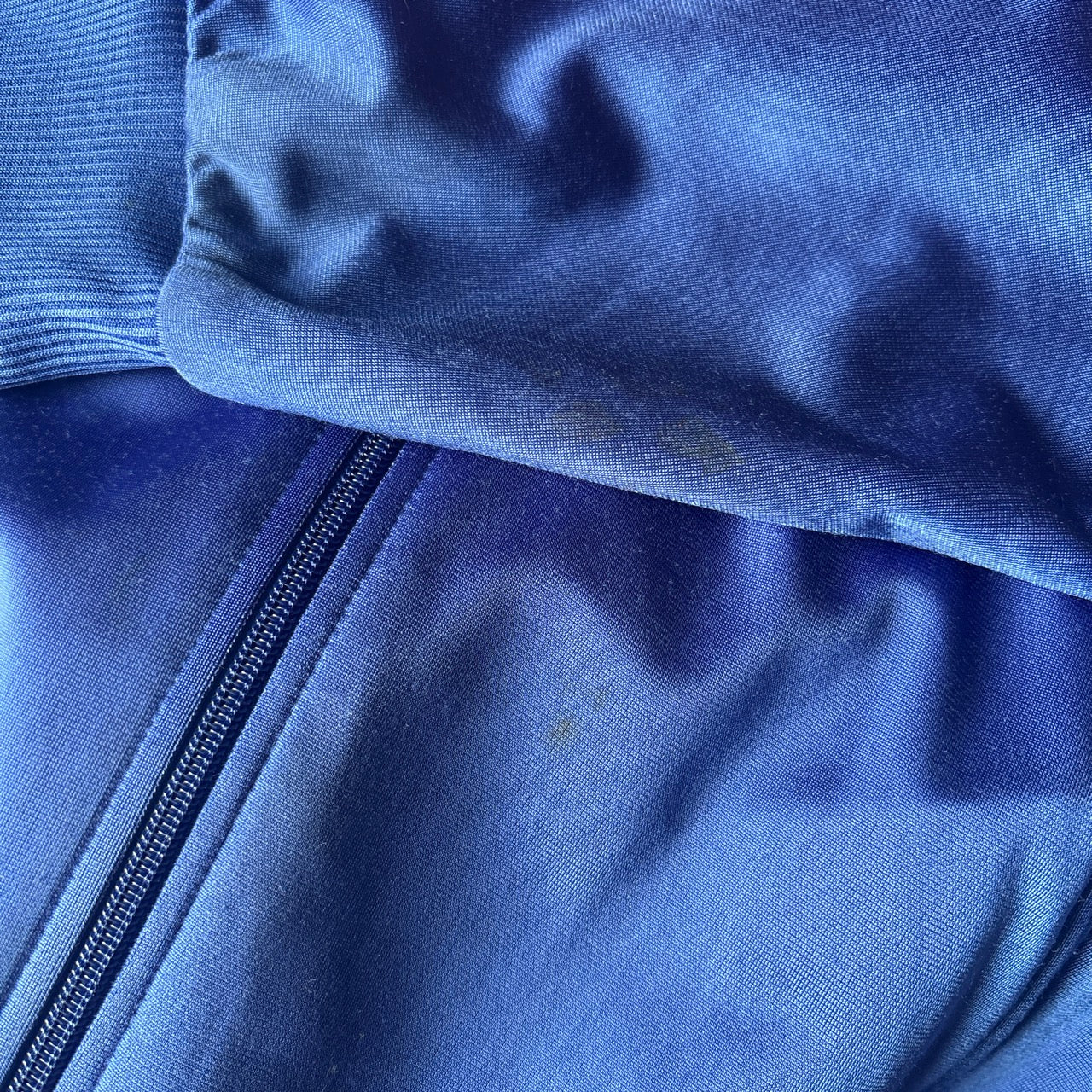 Vintage Adidas 90s Blue Track Jacket - M
