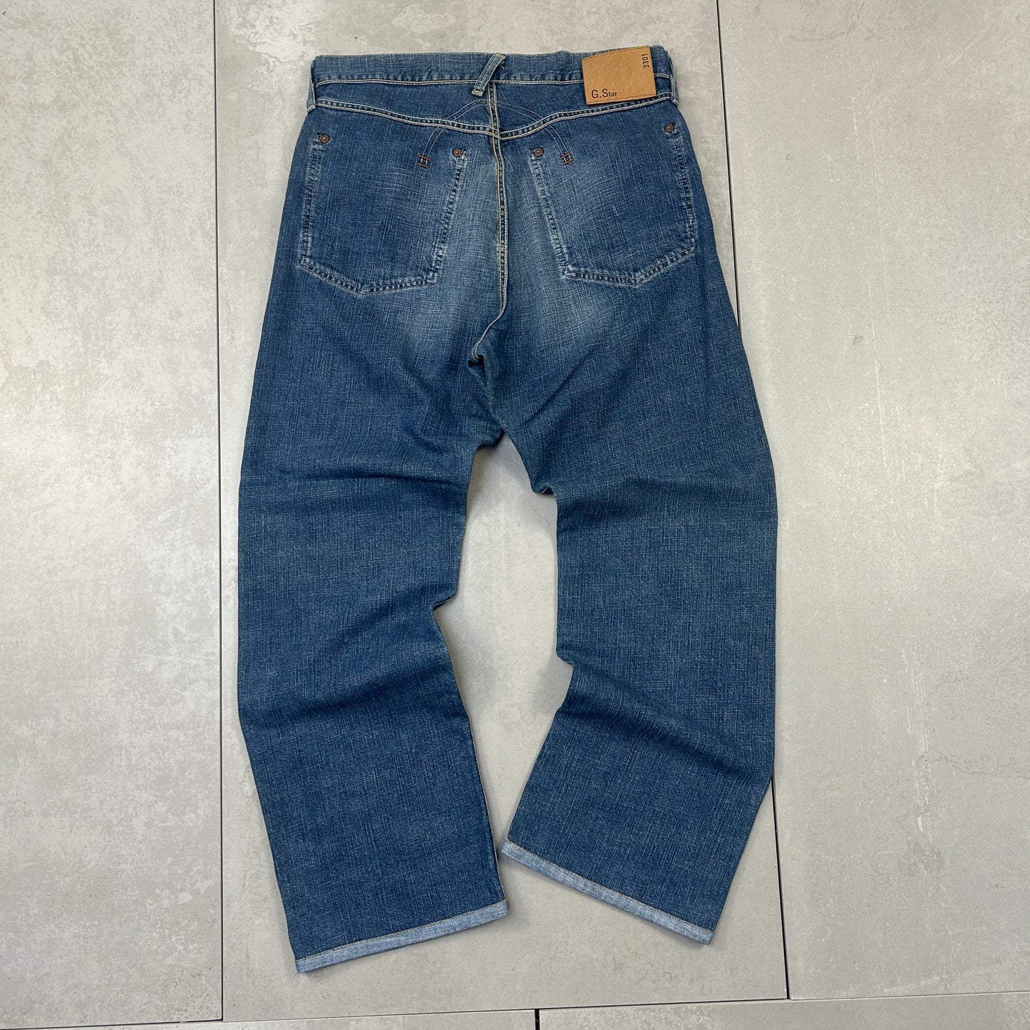 Vintage G Star Hip Hop Baggy Blue Jeans - 32