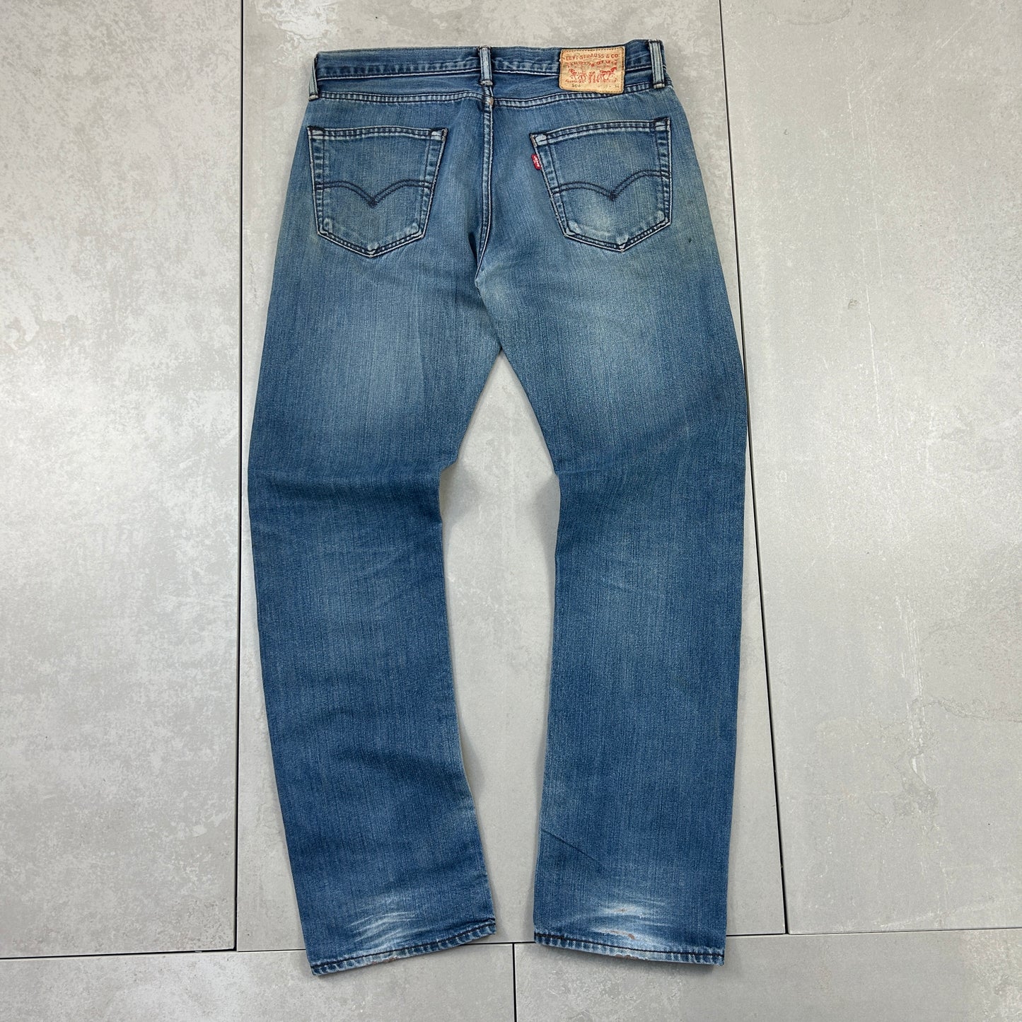Vintage Levis 504 Straight Blue Denim Jeans - 33