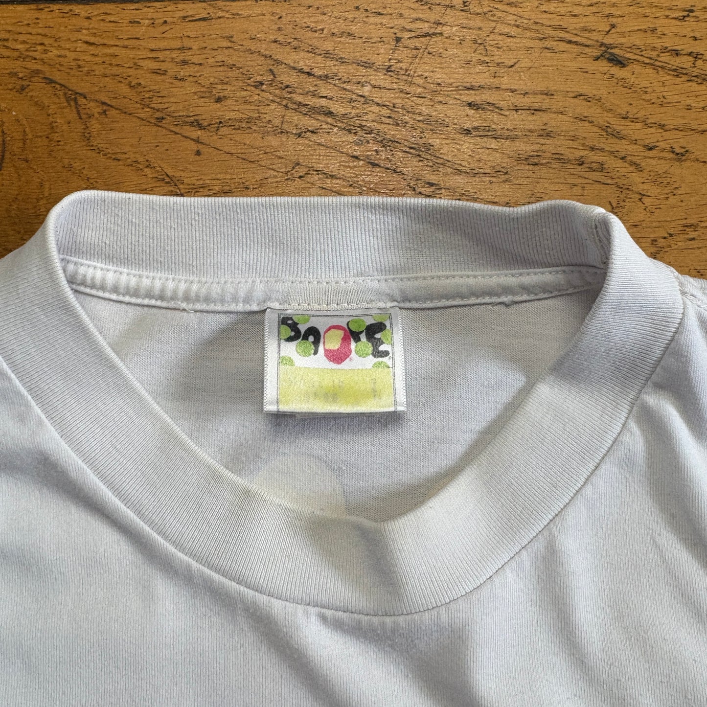 Vintage BAPE Bathing Ape White Graphic T-Shirt - S