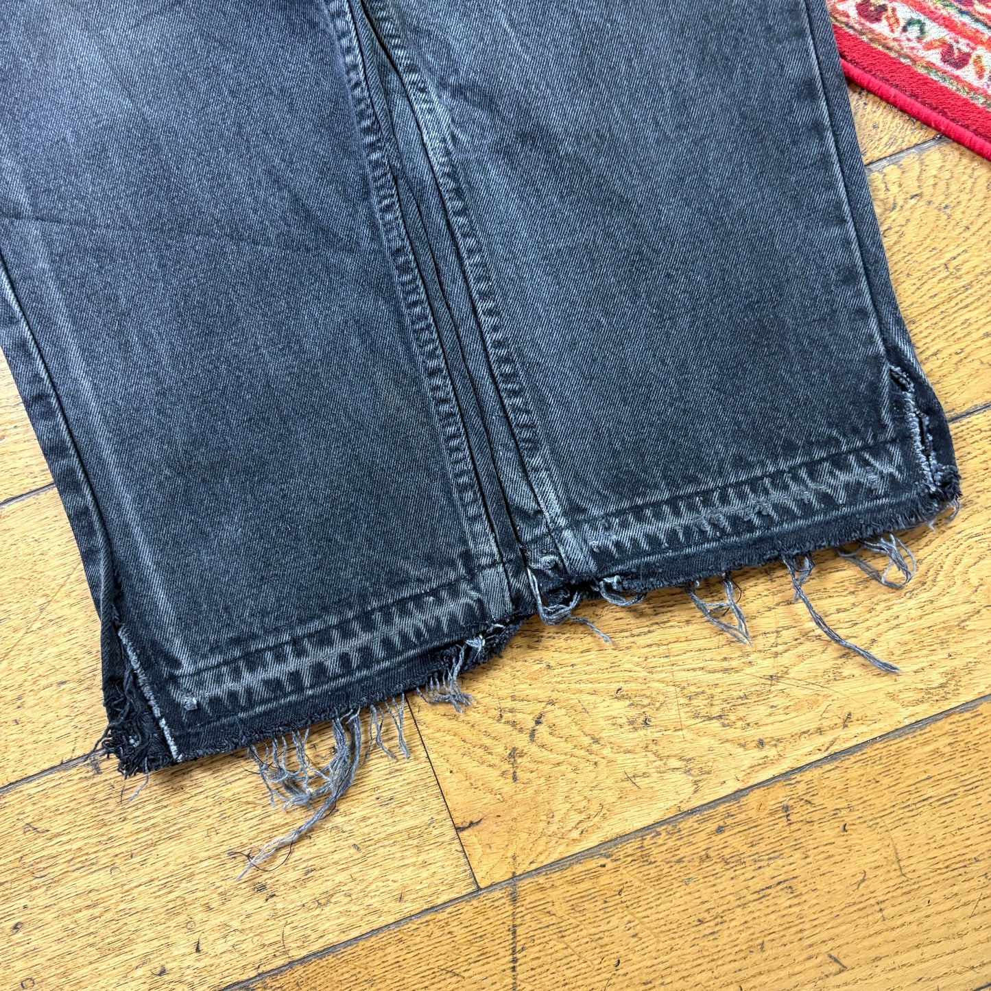 Vintage Levis Womens 560 Baggy Black Denim Jeans - Size 6/8