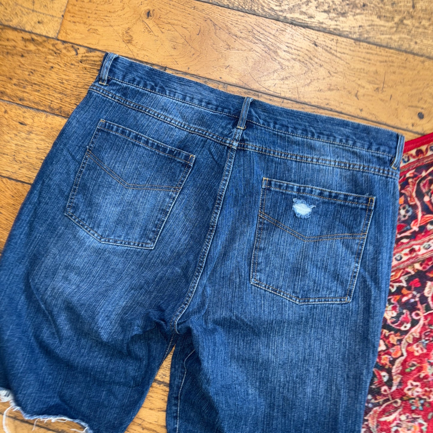 Vintage Hip Hop Baggy Blue Shorts Jorts - 40
