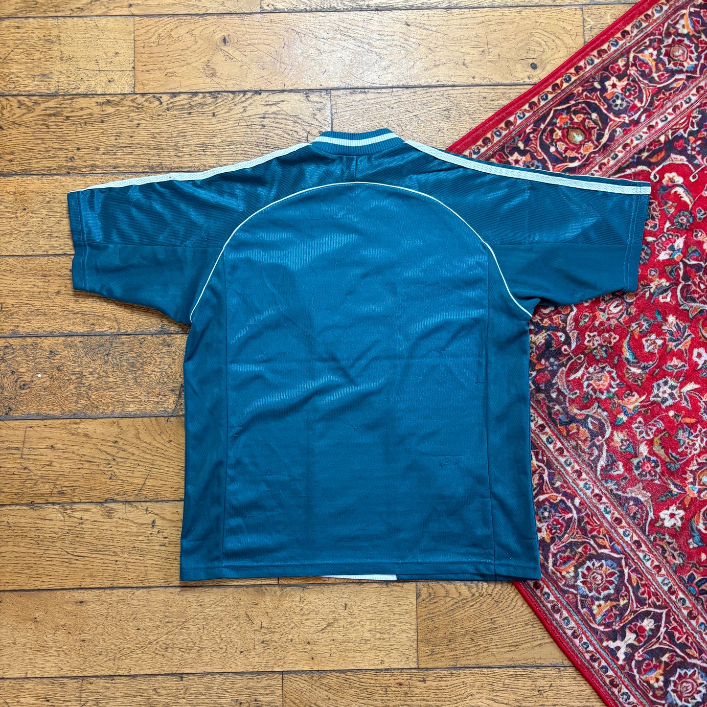 Vintage Adidas Germany Green Football Shirt Top - S