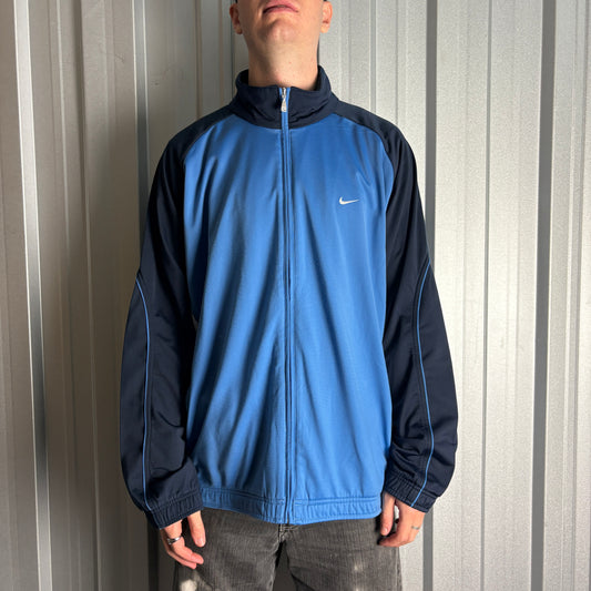 Vintage Nike Blue Tracksuit Track Jacket - 2XL