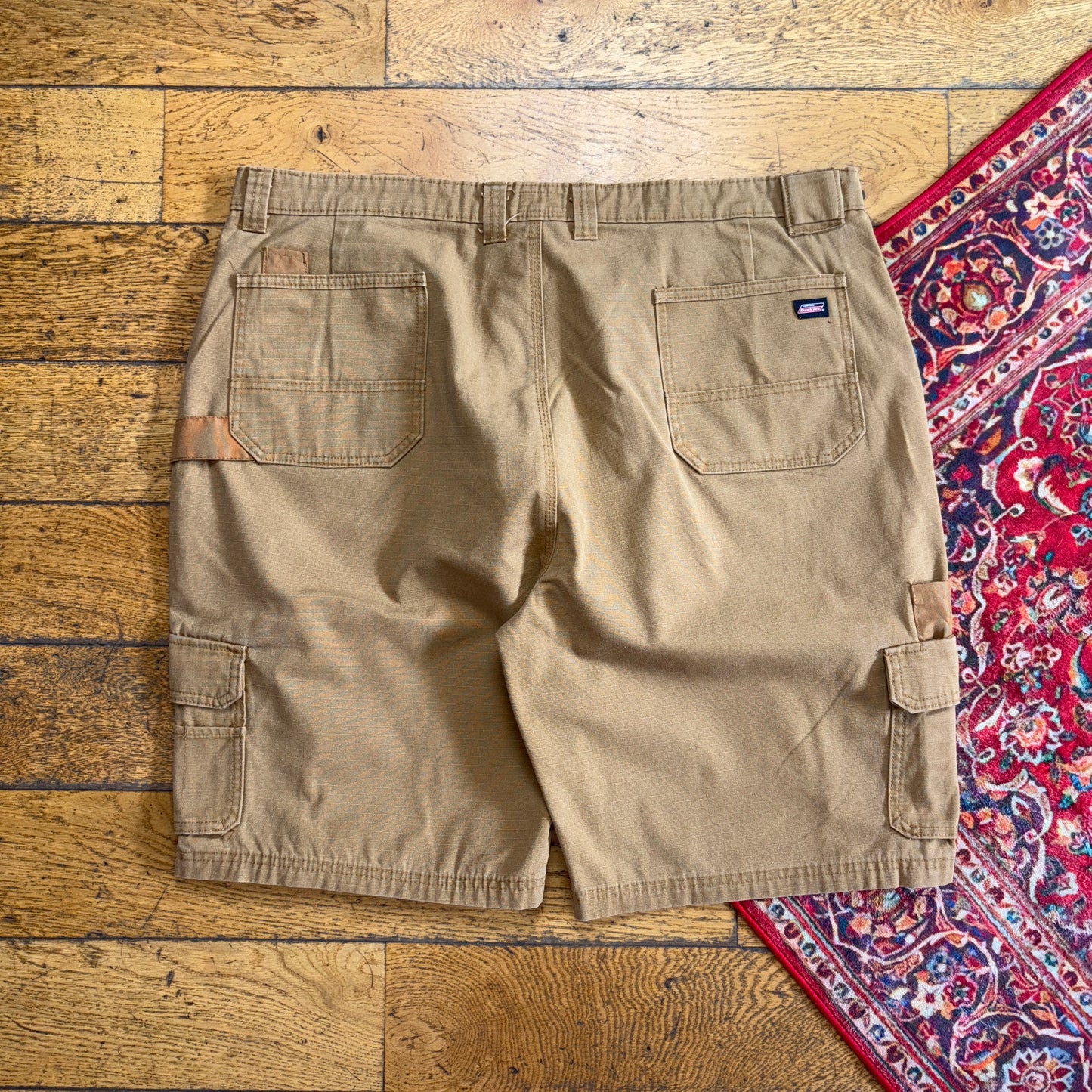 Vintage Dickies Workwear Carpenter Brown Baggy Shorts - 44