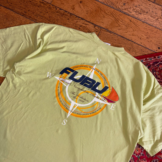 Vintage FUBU Hip Hop Green Graphic T-Shirt - 2XL