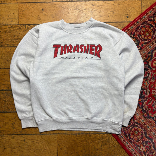 Vintage Thrasher Skate Grey Sweatshirt - S