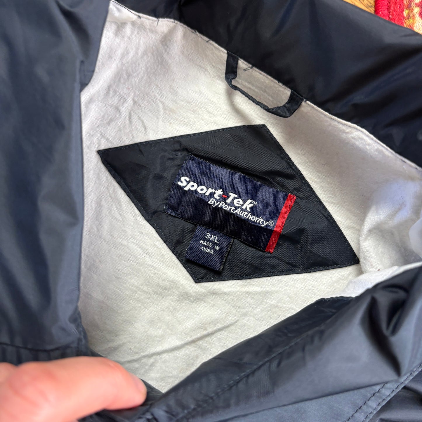 Vintage Dark Navy Nylon Coach Harrington Jacket - 3XL