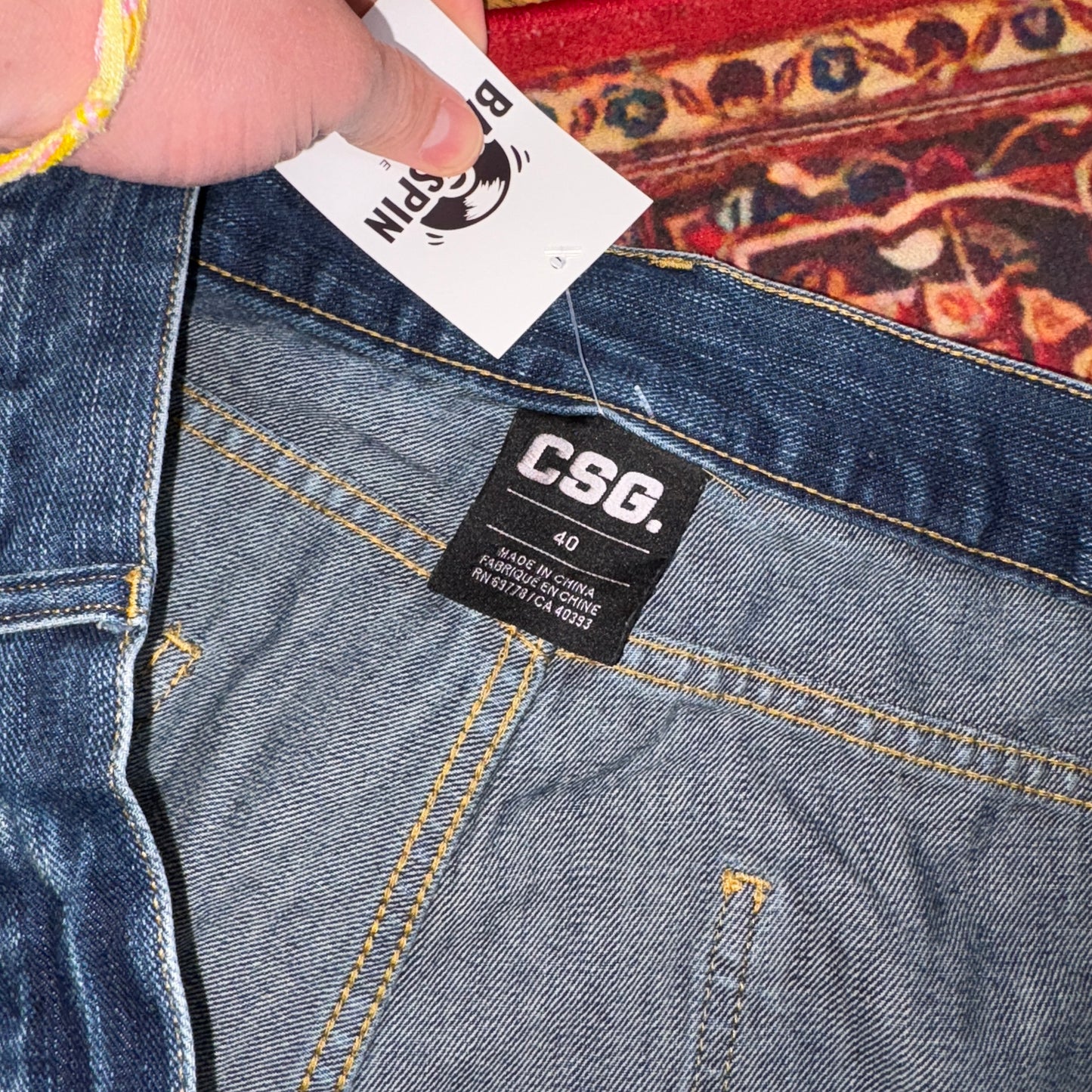 Vintage Hip Hop Baggy Blue Shorts Jorts - 40
