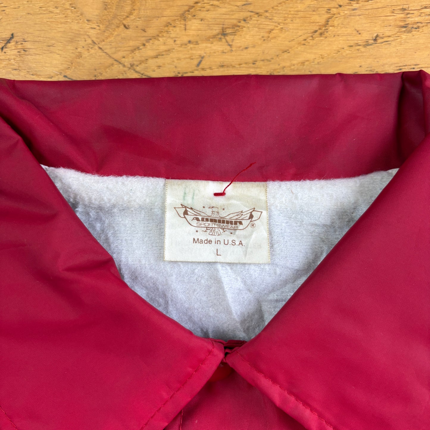 Vintage Red Nylon Coach Harrington Jacket - L