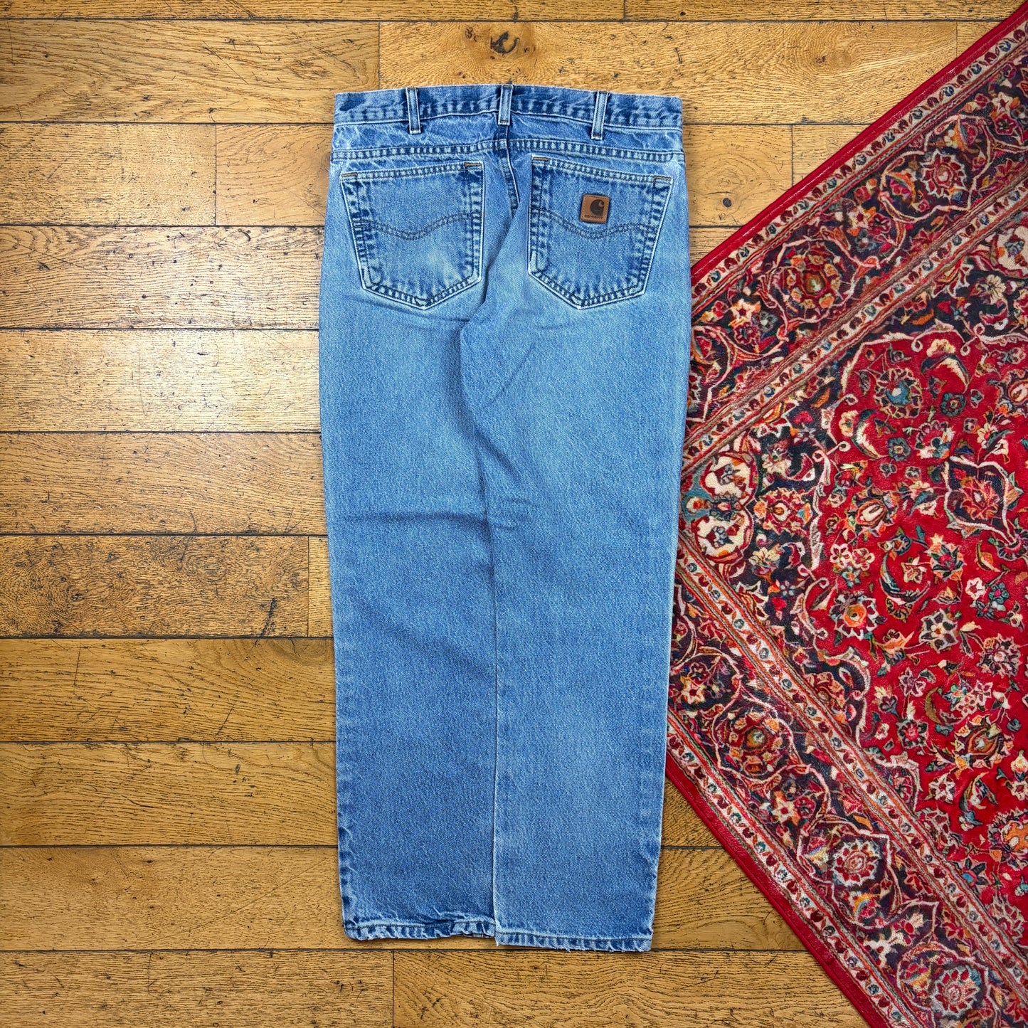 Vintage Carhartt Blue Workwear Carpenter Baggy Jeans - 32