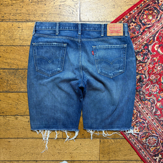 Vintage Levis 511 Slim Blue Denim Shorts - 38