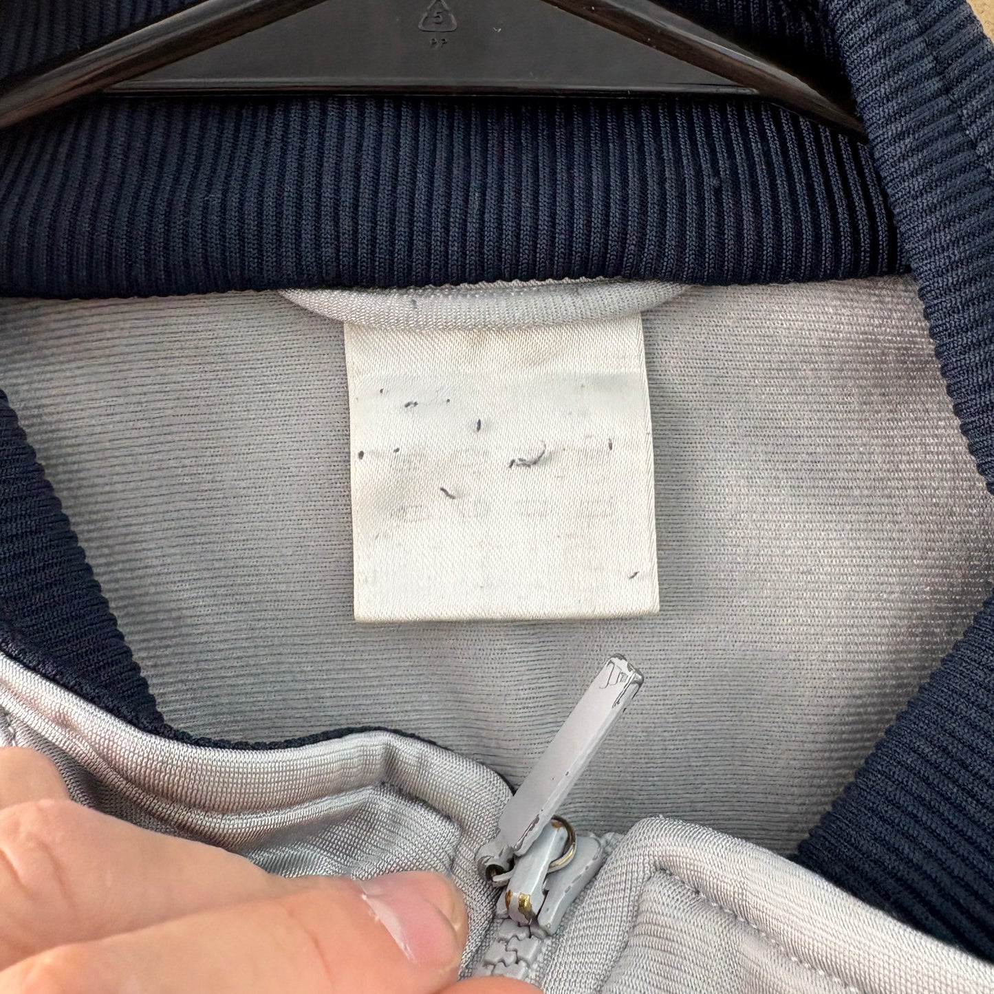 Vintage Adidas Grey Silver 00s Y2K Tracksuit Track Jacket - M