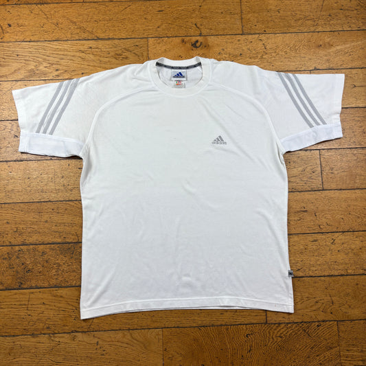 Vintage Adidas White T-Shirt -XL