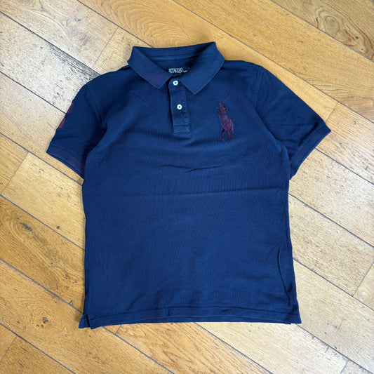 Vintage Navy Ralph Lauren Navy Big Pony Polo Shirt - S