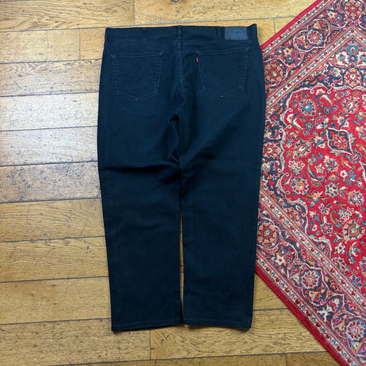 Vintage Levis Straight Black Denim Jeans - 44