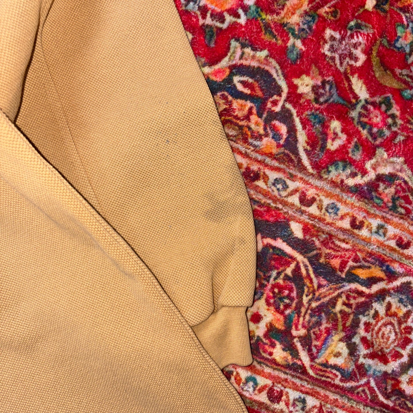 Vintage 90s Lacoste Brown Rugby Shirt Embroidered Sweatshirt - L