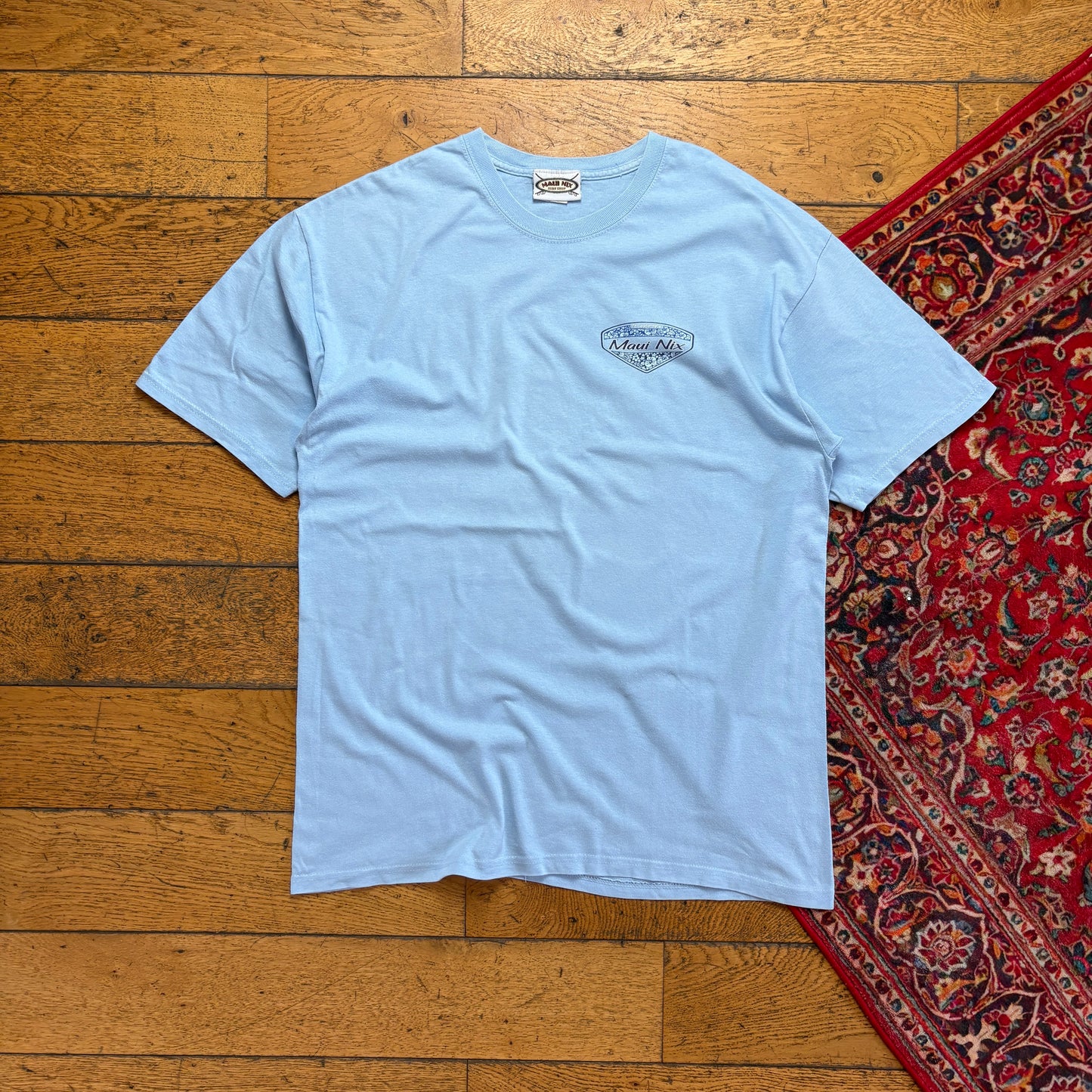 Vintage Maui Nix Blue Surfwear Graphic T-Shirt - M