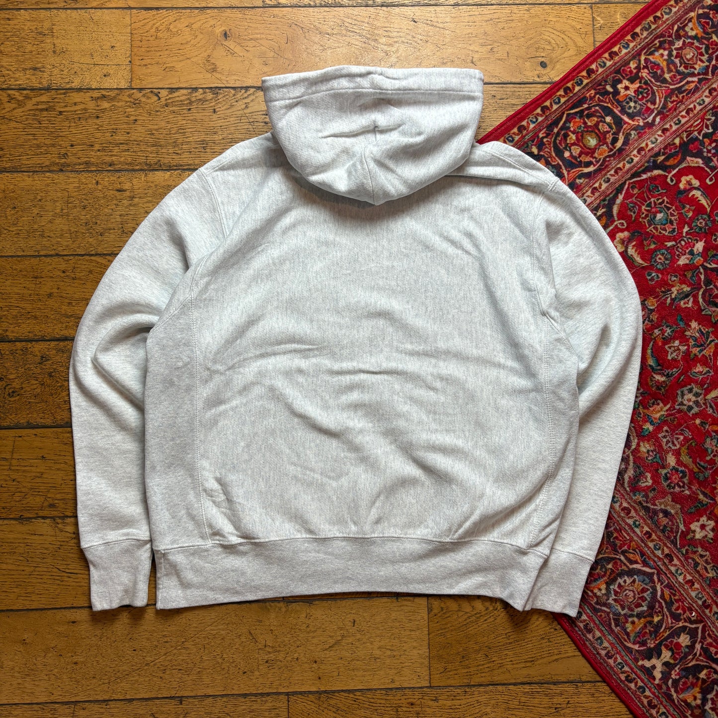 Vintage Champion Rice USA College Grey Boxy Sweatshirt - L