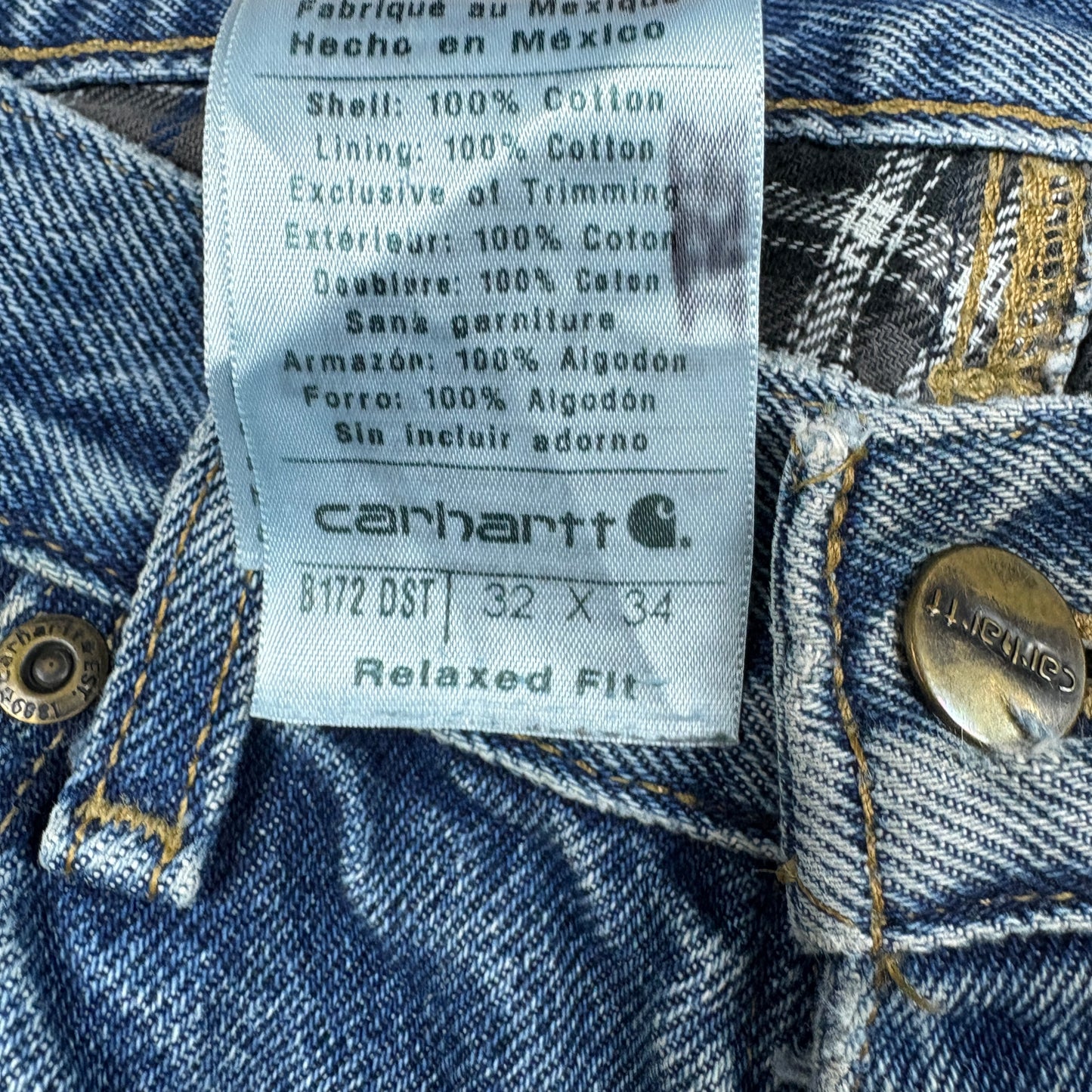 Vintage Dickies Blue Workwear Carpenter Baggy Jeans - 32