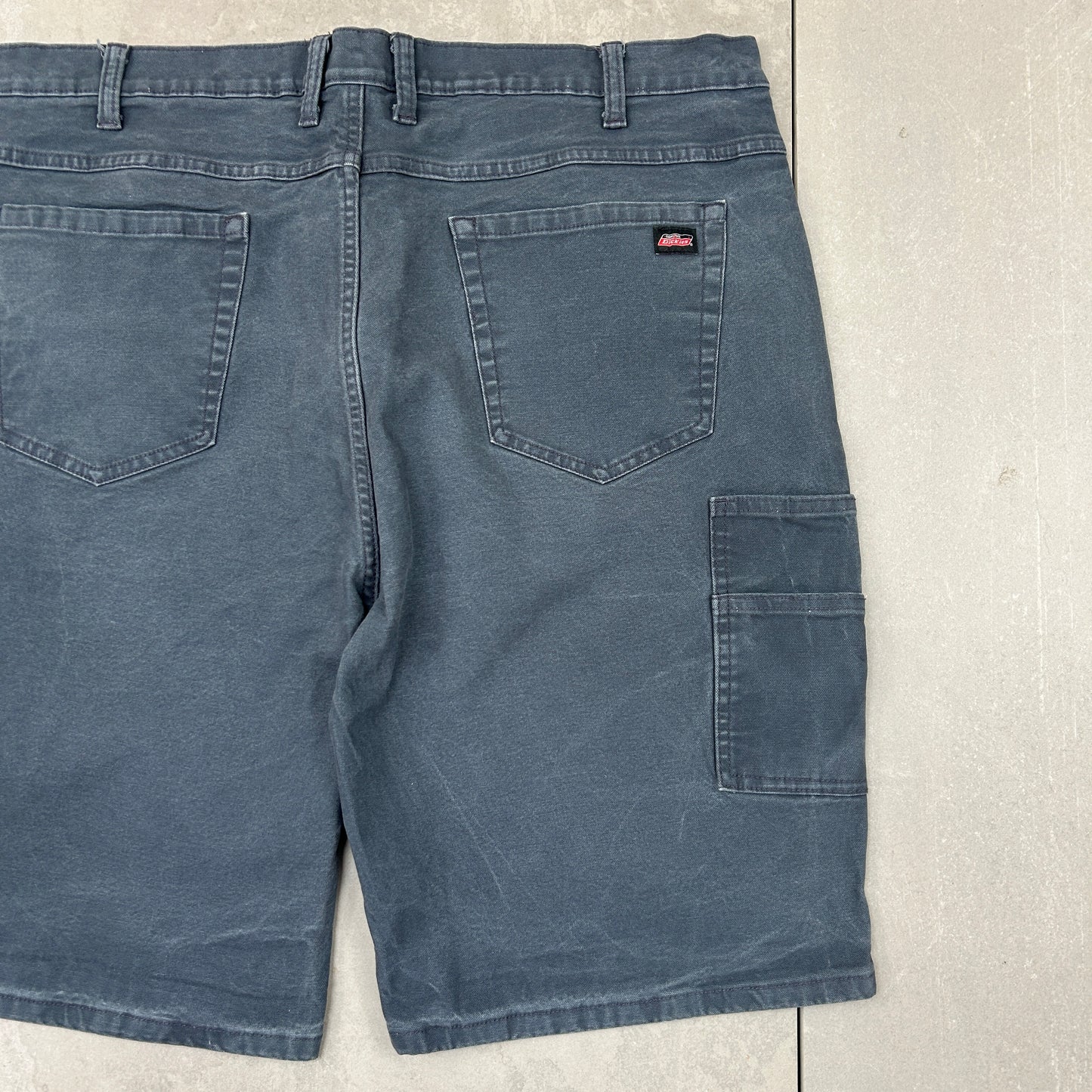 Vintage Dickies Workwear Navy Carpenter Baggy Shorts - 42
