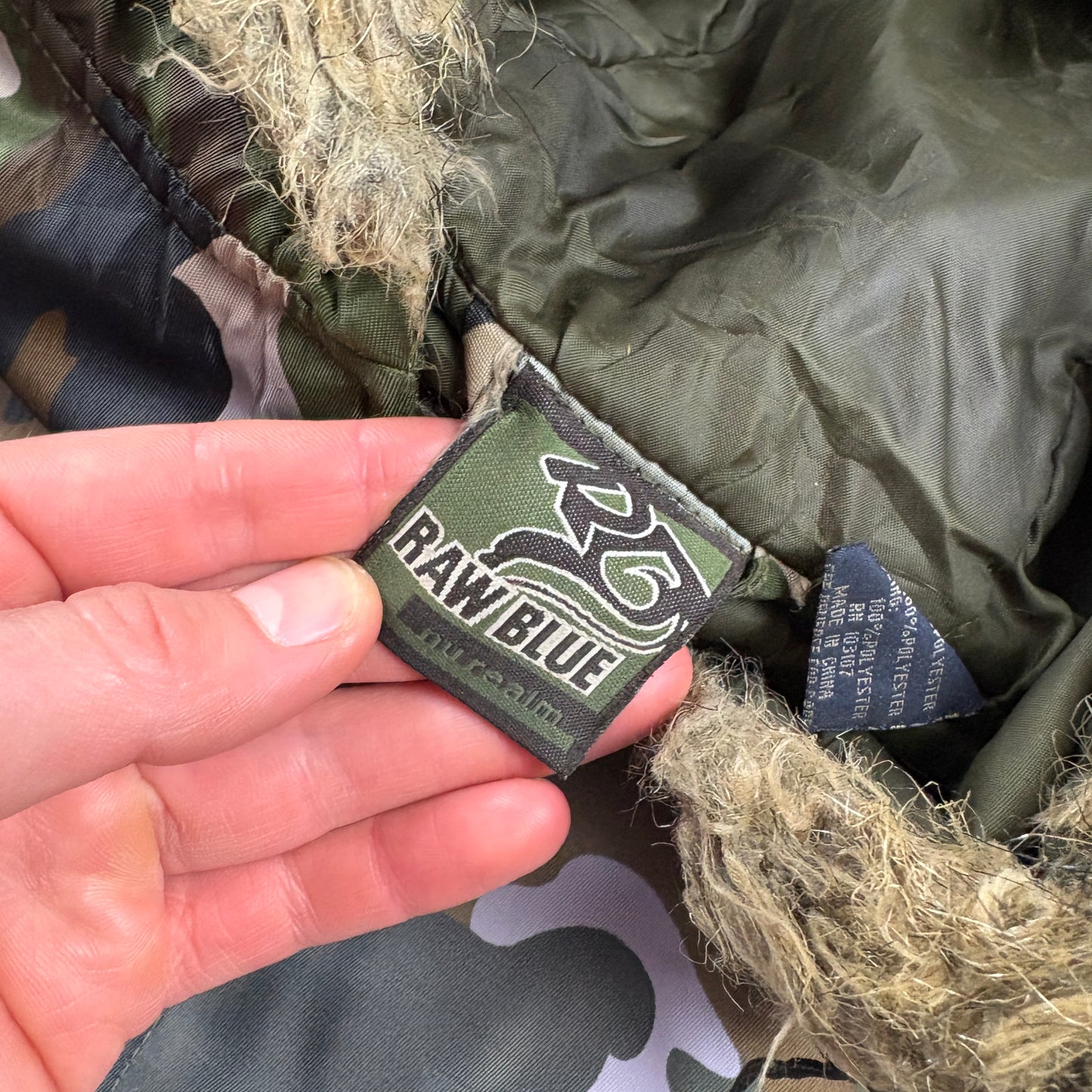 Vintage Green Camo MA-1 Bomber Jacket - XXL