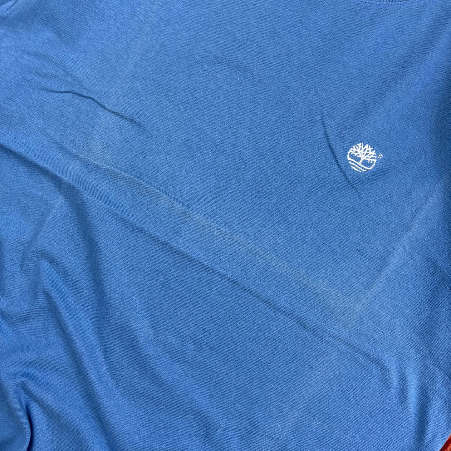 Vintage Timberland Blue Blank Embroidered T-Shirt - M