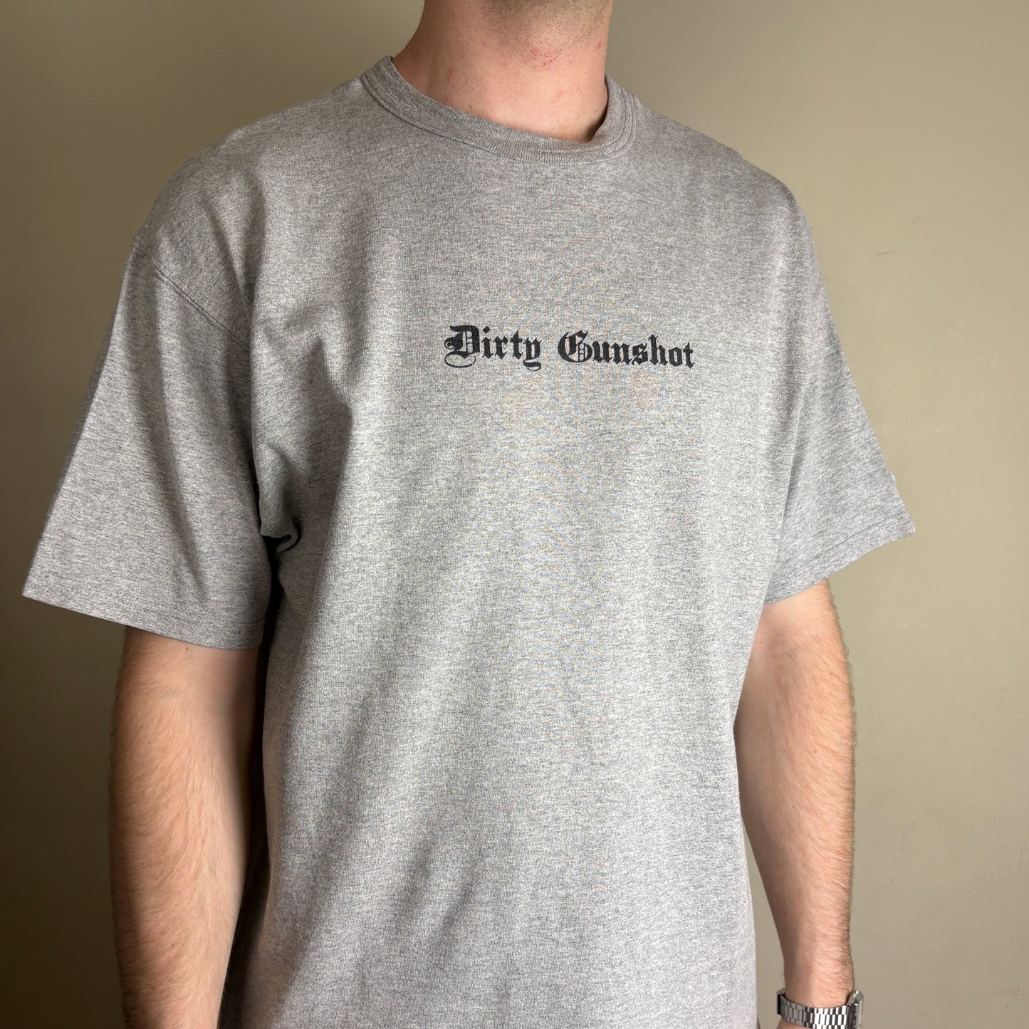 Vintage Champion Grey Skate Streetwear Graphic T-Shirt - L