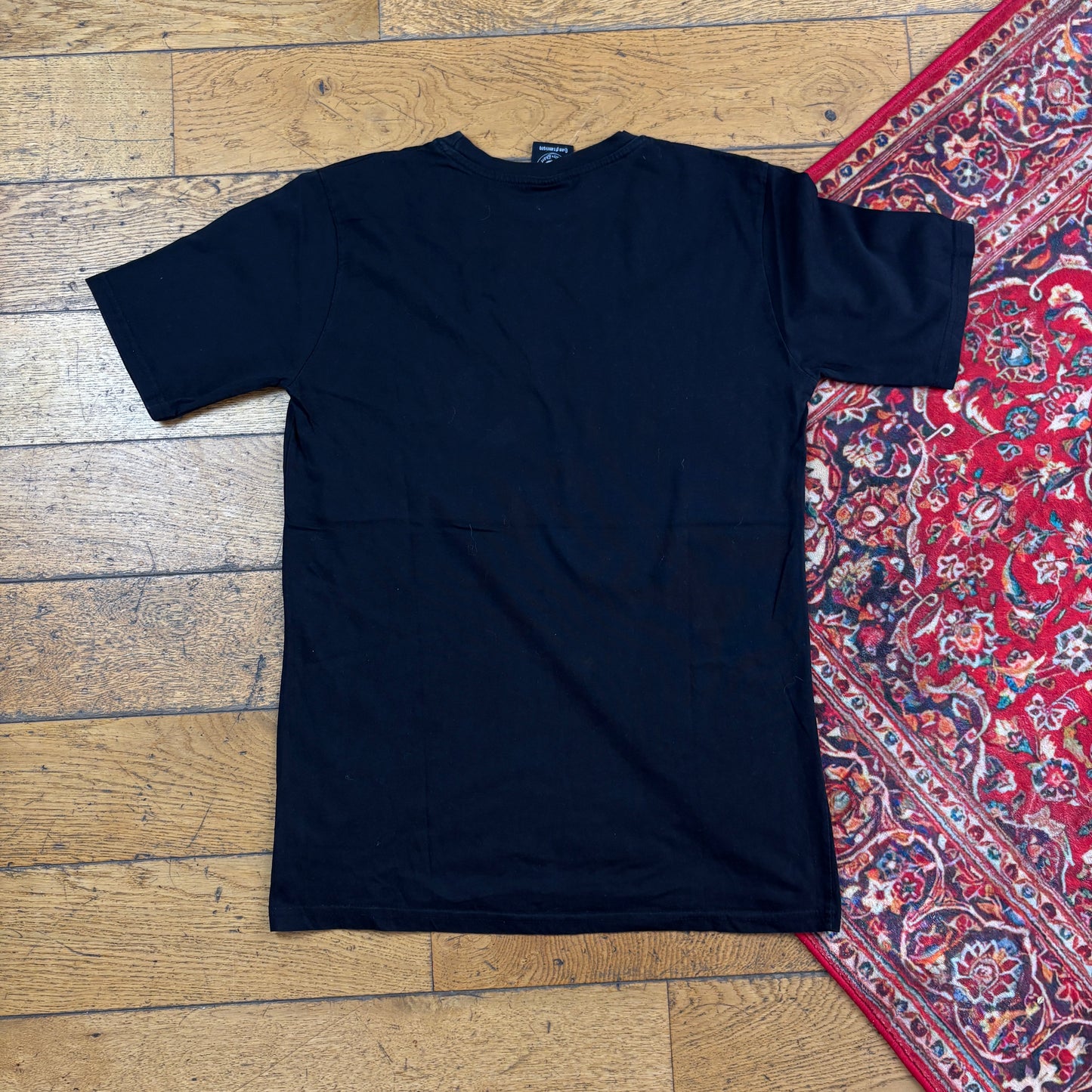 Vintage Thrasher Black Flames Skate Graphic T-Shirt - S