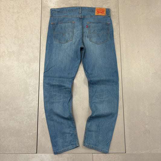 Vintage Levis 502 Straight Blue Denim Jeans - 35