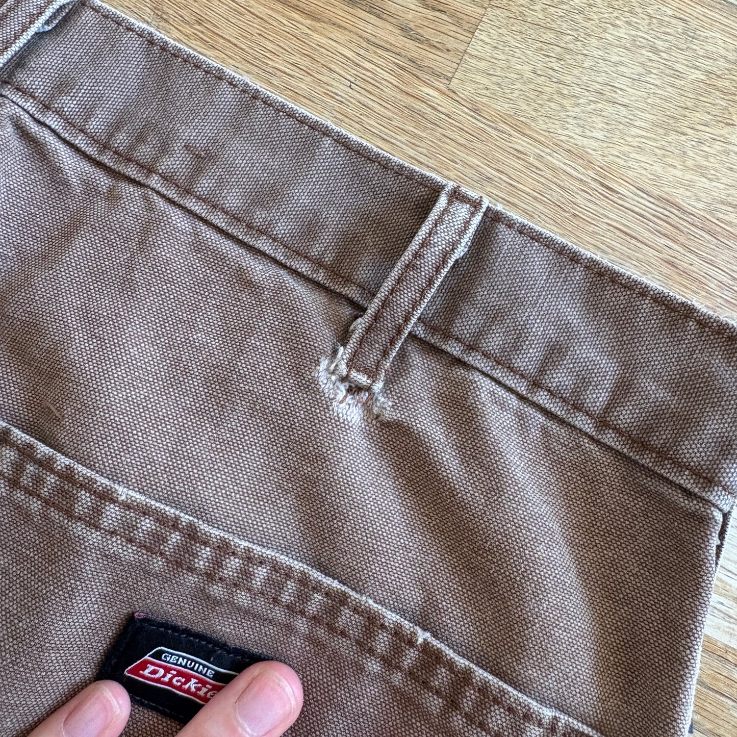 Vintage Dickies Workwear Brown Carpenter Baggy Trousers - 34L