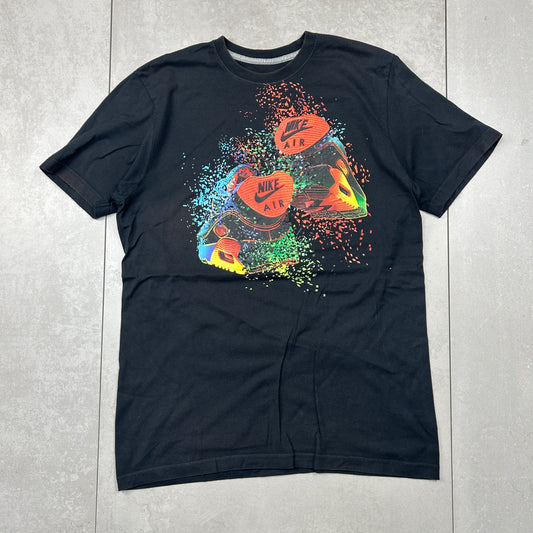 Vintage Nike Air Max Black Graphic T-Shirt - M