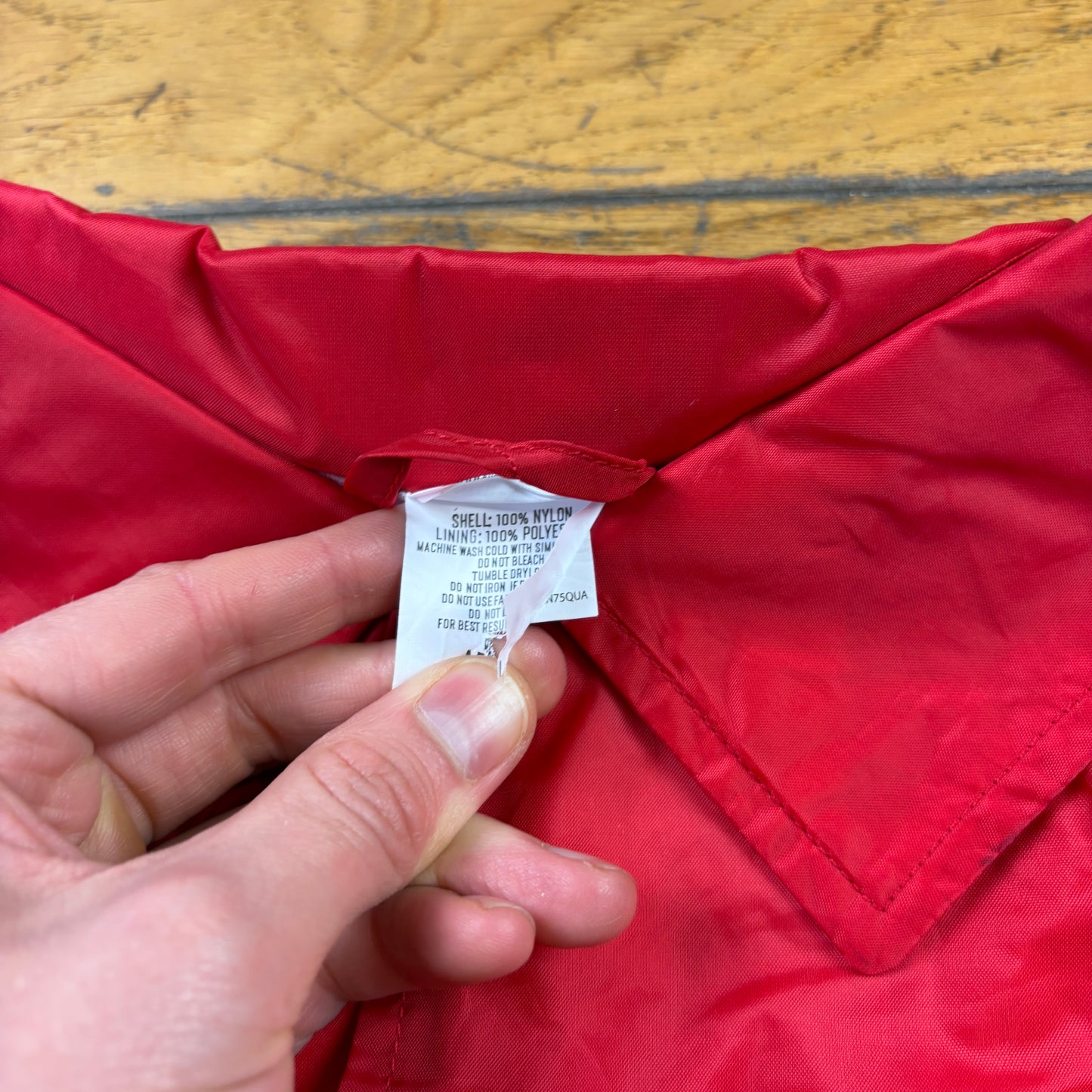 Vintage Red Nylon Coach Harrington Jacket - L