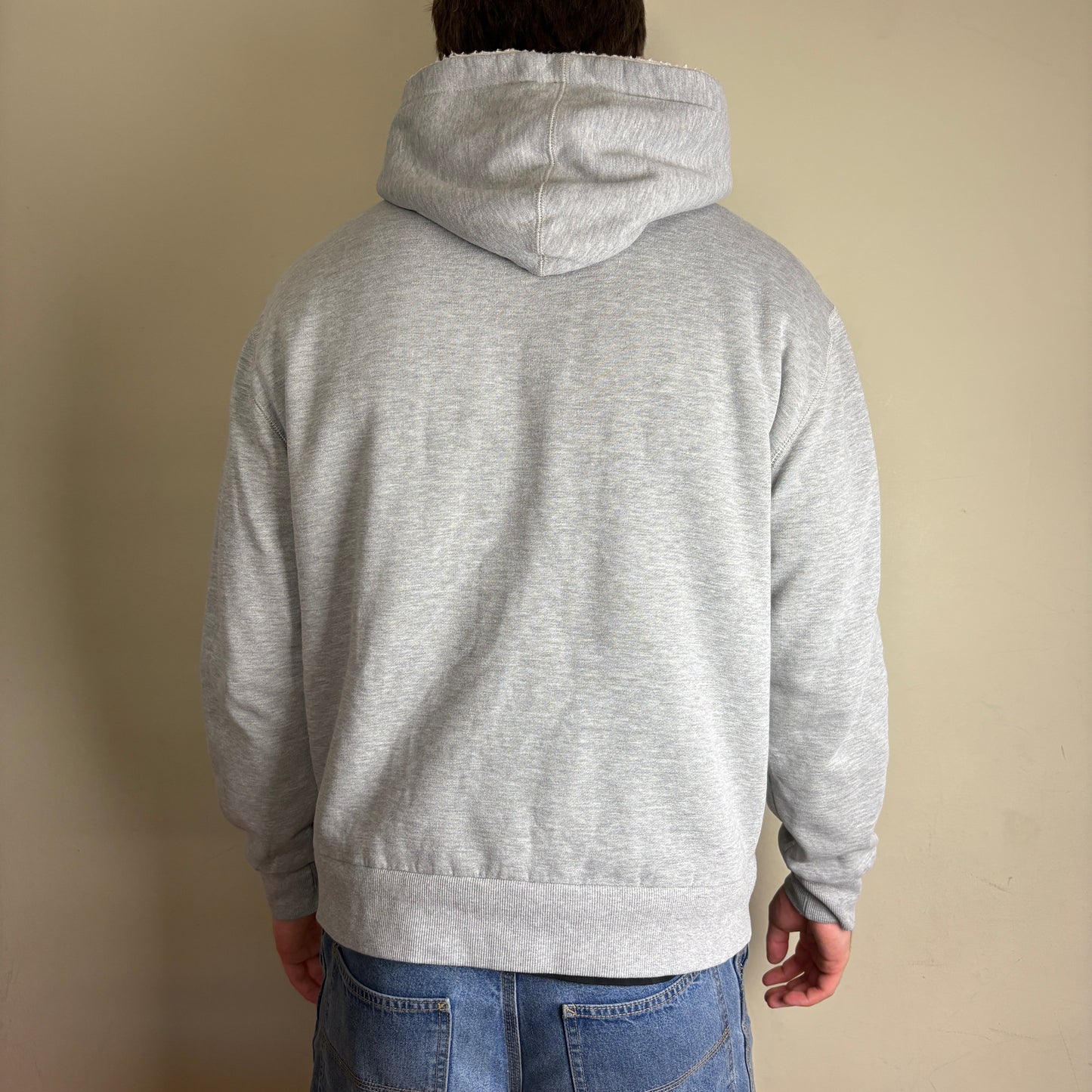 Vintage Saltrock Fleece Lined Grey Surfwear Hoodie Sweatshirt - L