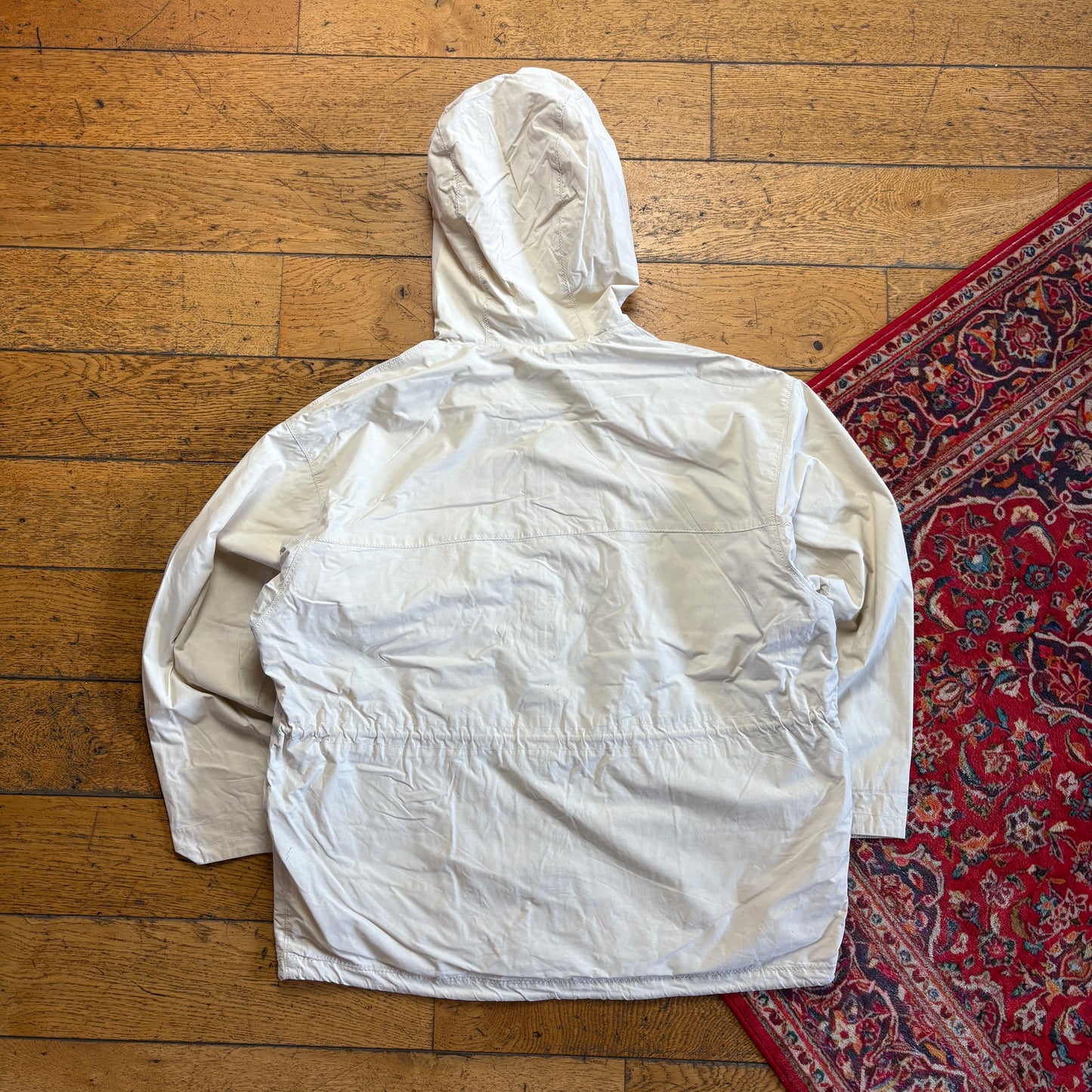 Vintage 90s Sisley Cream Parka Jacket - XL