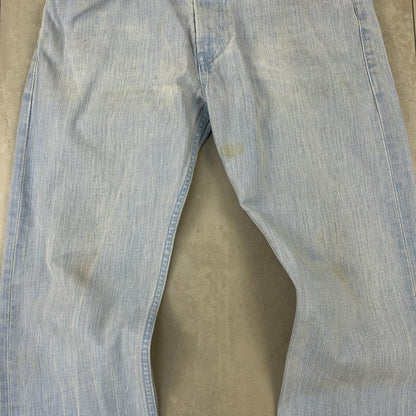 Vintage Levis 506 Straight Light Blue Denim Jeans - 32