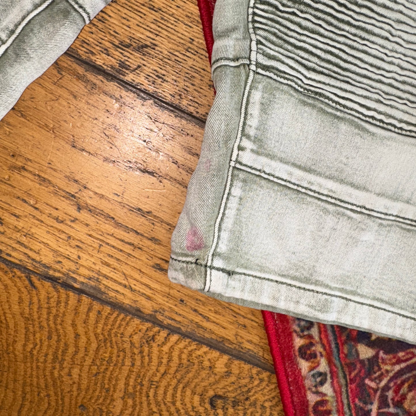 Vintage Grey Denim Shorts - 36