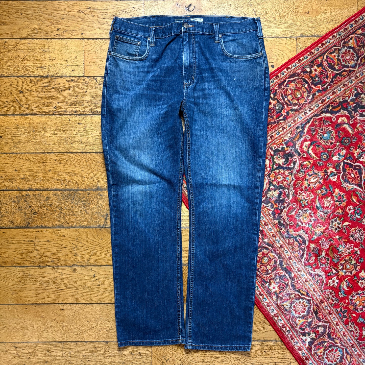 Vintage Carhartt Workwear Carpenter Straight Blue Jeans - 40R