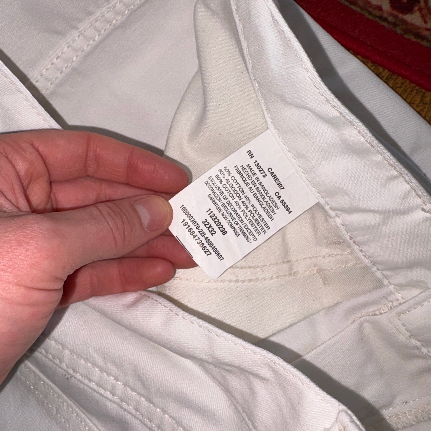 Vintage Wrangler White Carpenter Workwear Baggy Trousers - 33S
