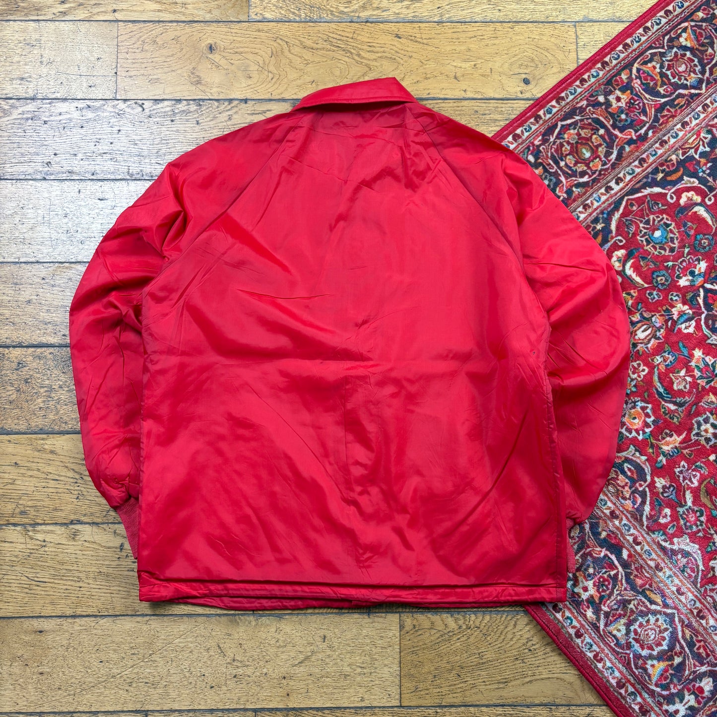 Vintage Red Nylon Coach Harrington Jacket - M